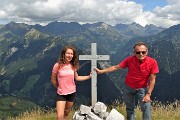 05 Bella sorpresa...mi raggiunge in vetta Serena col papa Piergiorgio 